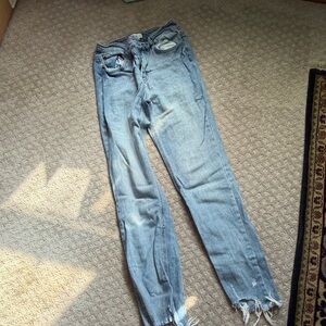 Wonderly Light Blue Straight Leg Jeans